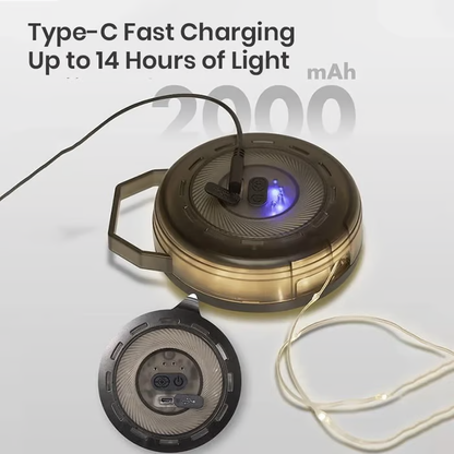 💥Clearance price $29.99🔥Retractable Camping Light – Lantern & String Lights in One