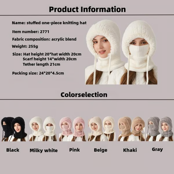 💥WarmHug🔥3 in 1 Beanie Hat For Women